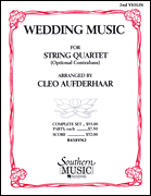 WEDDING MUSIC FOR STRING QUARTET VIOLIN 2 cover